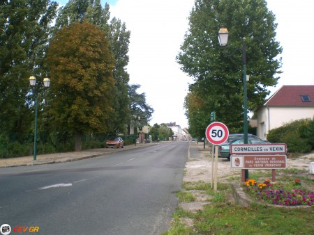 Entrée de Cormeilles-en-Vexin (95830) venant de OSNY (D915)